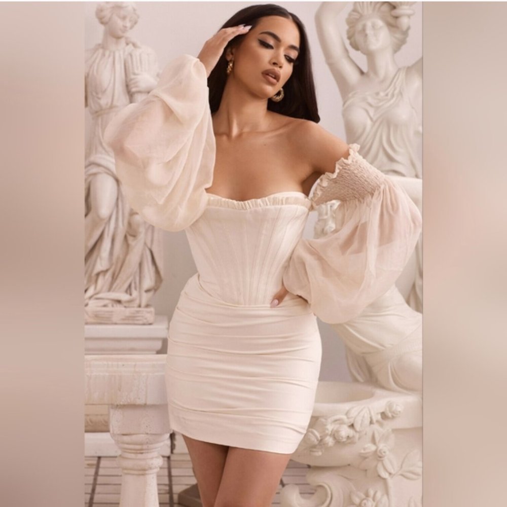 House of CB Size XS Ivory Beau Dress
